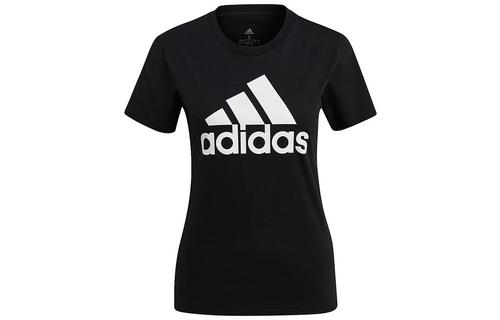 adidas T-shirt With Round Neck Short Sleeves And Rotator Cuff Women s Black. S чёрный