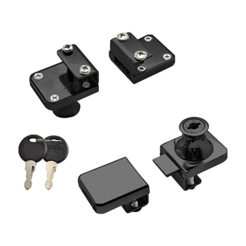 

Универсальный замок для стеклянного шкафа Замок для витрины с вином Сплав цинка Механизм безопасности Фурнитура безопасности Легко установить