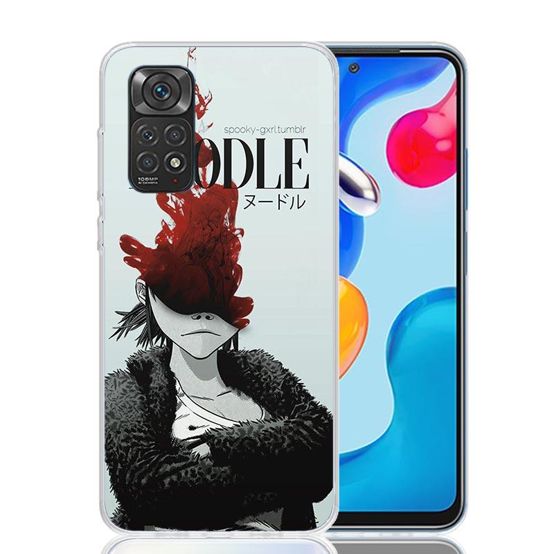 

Gorillaz Anime Phone Case For Xiaomi Redmi Note 13 14 15 Pro Plus 12S 12 14S 11S 11E 10 10S 11 11T 5G 4G Cover Coque Redmi Note Note 14 Pro Plus