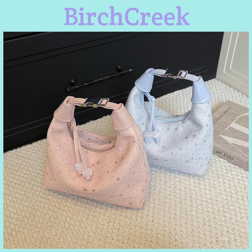 Korean Style Starry Handheld Bag With Soft Composite Fabric For Daily Use