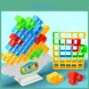 Educational Plastic Tetris Blocks For Kids Large Abs Pieces Fun Desktop Game