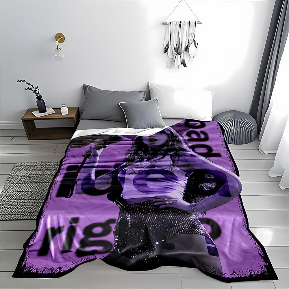 Woman with Megaphone Art Blanket for all seasons blanket lunch break throw gift