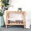 Original Multi-Layer Wooden Folding Desk Rack for Girls - Simple Bookshelf & Dorm Organizer
