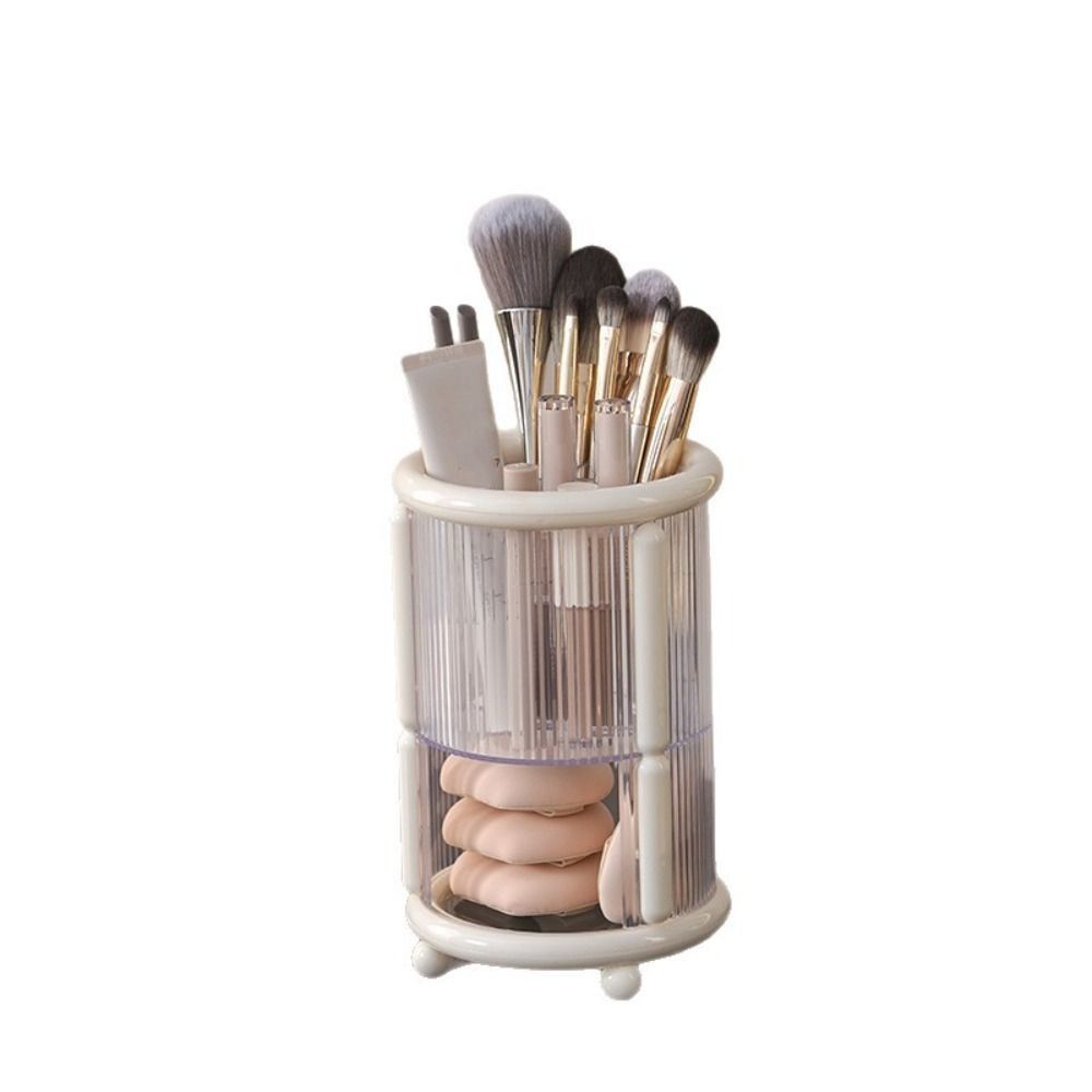 Dust-proof Cosmetics Storage Box Exquisite Dressing Table Shelf Makeup Brush Cylinder Lipstick