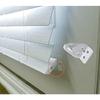 Cutelec 8pcs Hold Down Bracket Bottom Rail Hold Clips White Plastic On 1inch Mini Blinds