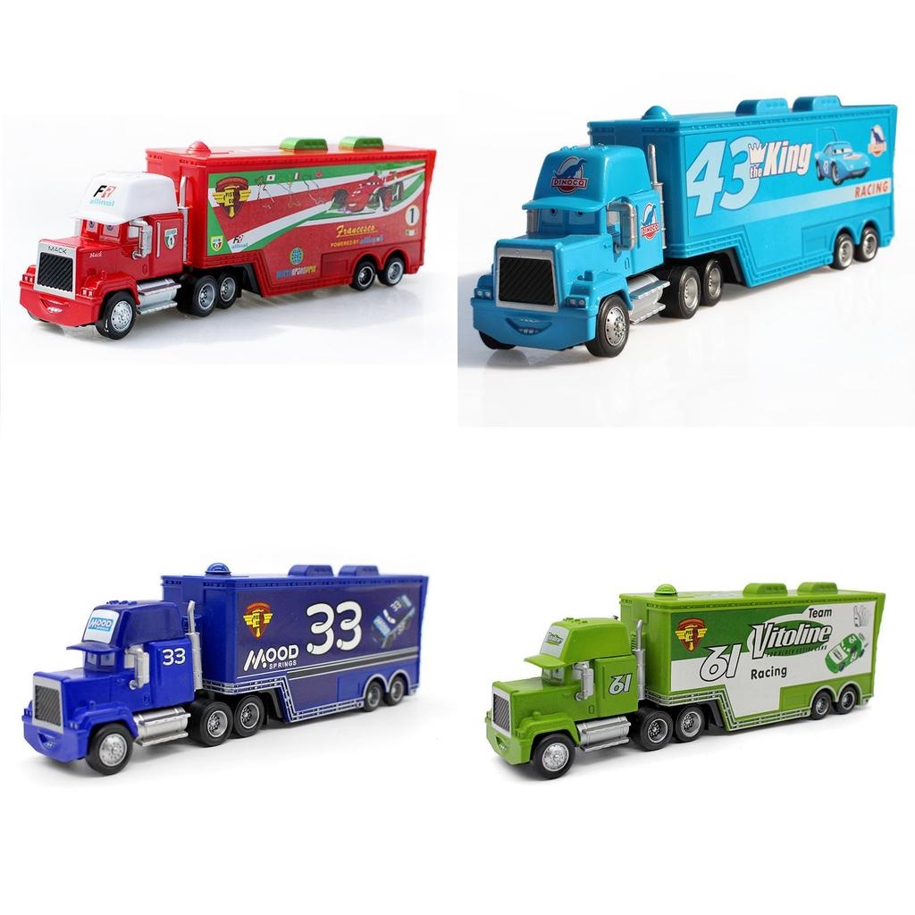 Colorful Cars Mack Lightning Mcqueen King Jackson Storm Racer Truck Toy For Kids