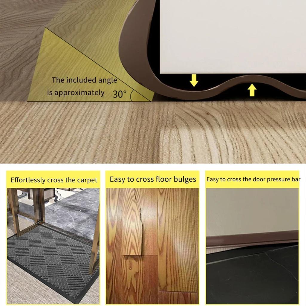 PVC Flexible Door Bottom Sealing Strip Under Doors Draft Stopper Sealing Strip OundProof Gasket Weatherstrip Draft Guard
