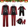 Christmas Man Daddy Print Blouse Tops And Pants Xmas Christmas Pajamas For Family