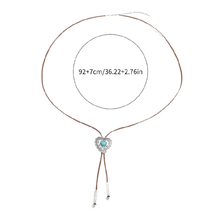 Bolo Tie Necklace for Teenage Girls Cool Cross Chokers Heart Jewelry Neck Chain