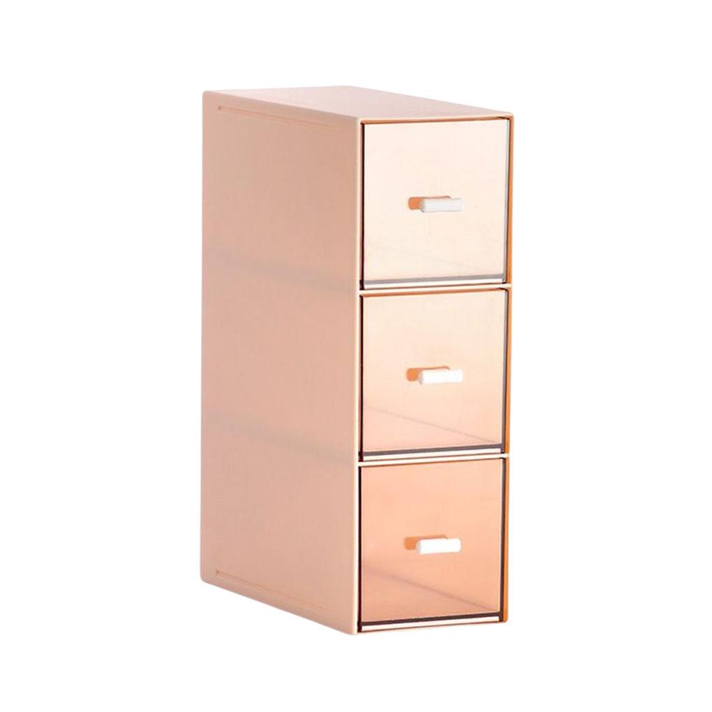 Plastic Cosmetic Makeup Jewelry Storage Box Household Transparent Sundries Case Shelf Drawer Cabinet Organizer