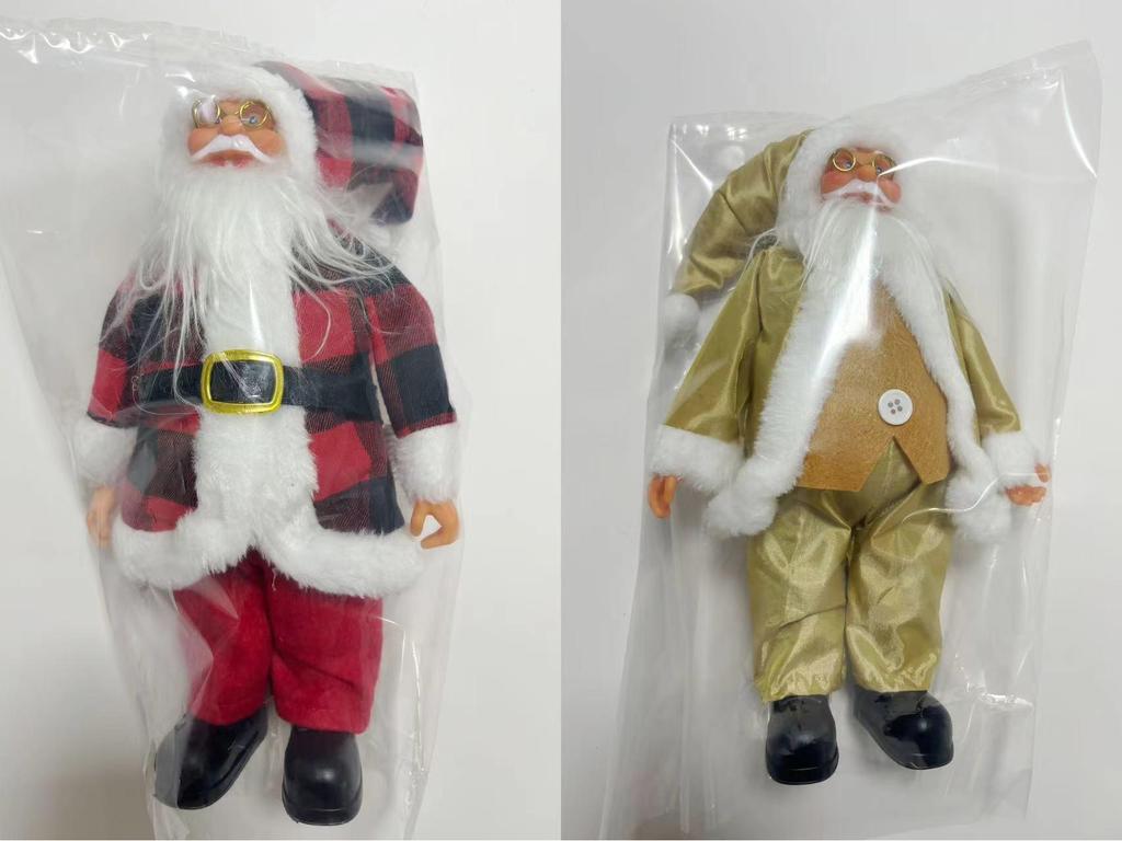 12-Inch Realistic Santa Claus Ornament: Cute, Creative Holiday Decoration