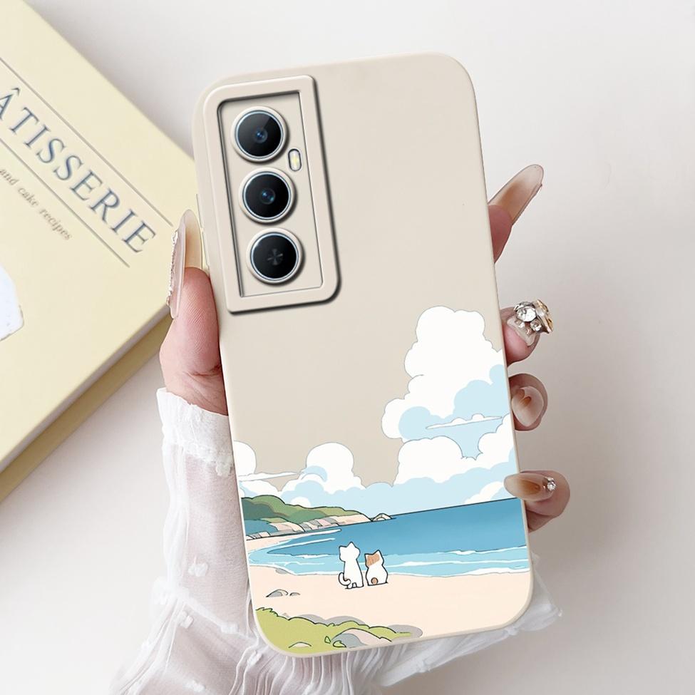 Funda For Realme C65 RMX3910 Back Cover For Realme C65 4G Case Shockproof Luxury Flowers Cute Cartoon Cool Silicone Bumper Coque