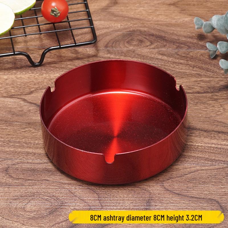 Stainless Steel Windproof Ashtray - Durable, Stylish, and Large for Bars, Cafes, and Hotels