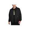 Nike Loose Fit Long Sleeve Cotton Jacket With Print Men Jackets Black HJ3876-010