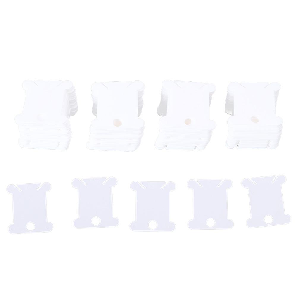 300pcs Sorting Storage Function Floss Bobbins White Embroidery Floss Cards For Cross Stitch