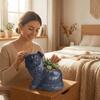 Modern Cute Ceramic Dog Vase Handmade Animal Shaped Succulent Pot Unique Animal Planter Office