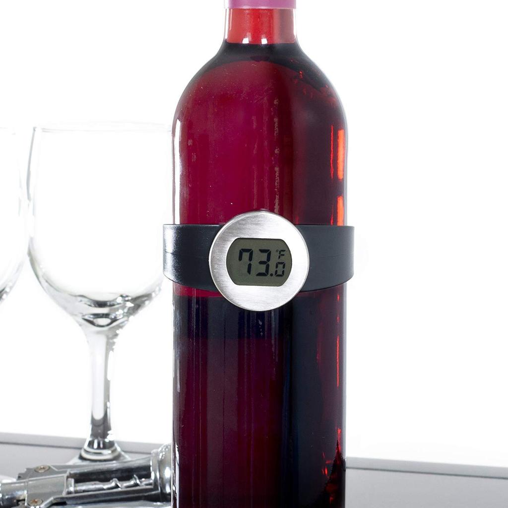 Smart Digital Red Wine Thermometer with Precise Temperature Measurement and Electronic Display