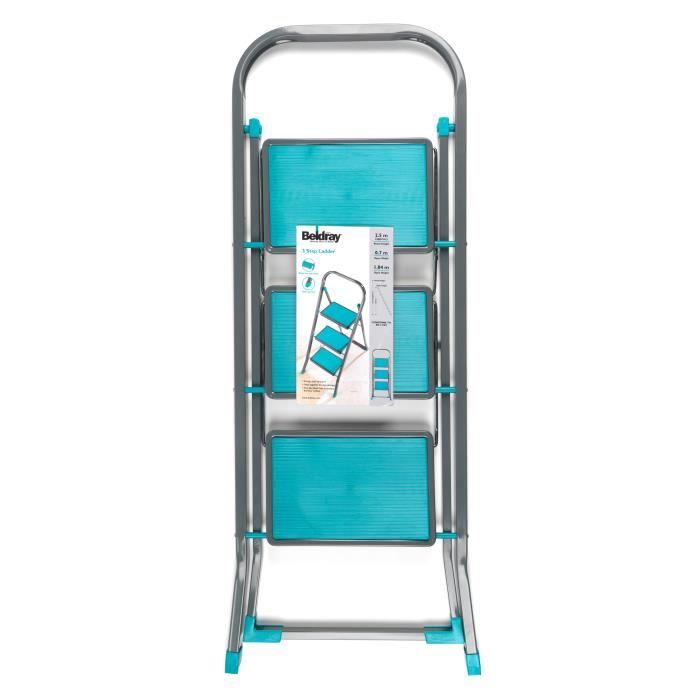 Escabeau de loisir DIY à 3 marches Beldray LA024510TQ, turquoise