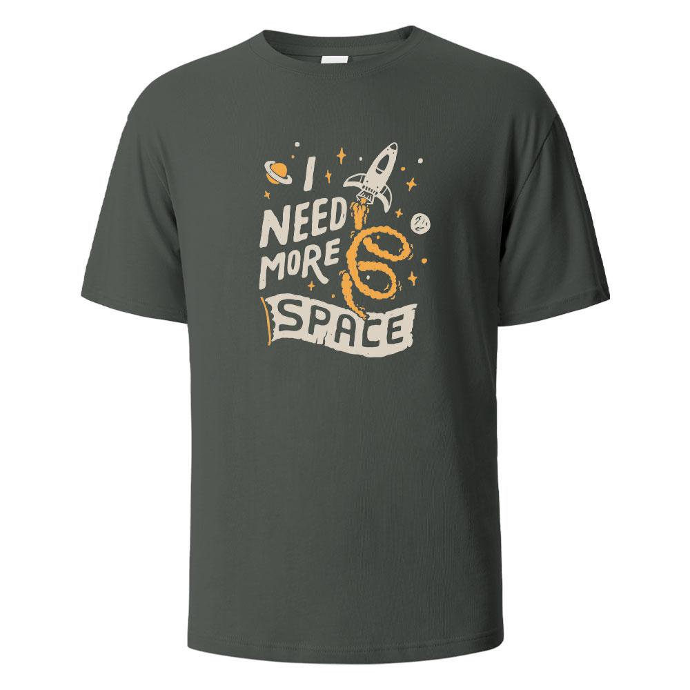 Ich brauche mehr Platz Druck T-Shirts 100% Baumwolle Sommer T-Shirts Für Männer Frauen Übergröße Lässige Oberteile T-Shirts