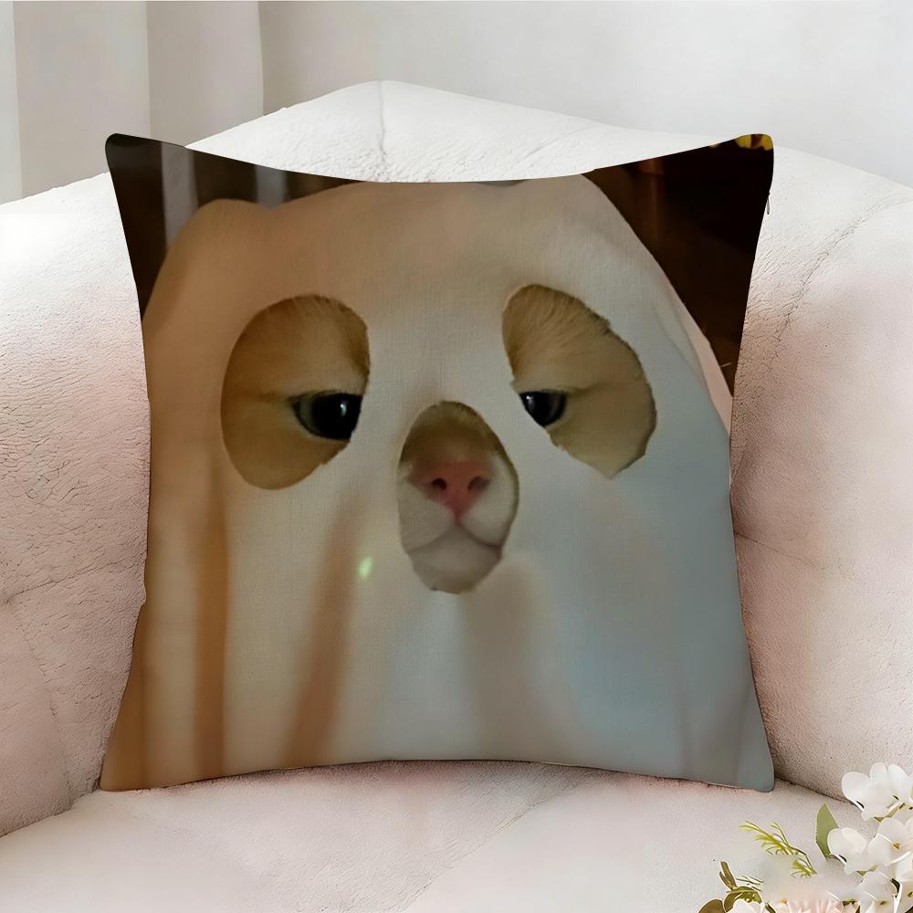Fun Kwaii Cat Anime Pillow Case Pillowcase Doublesided Printed Sofa Cushion Bedroom Headboard Pillow