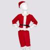 Baby Boys Christmas Santa Claus Costume Outfit Long Sleeves Velvet Top + Trousers Set