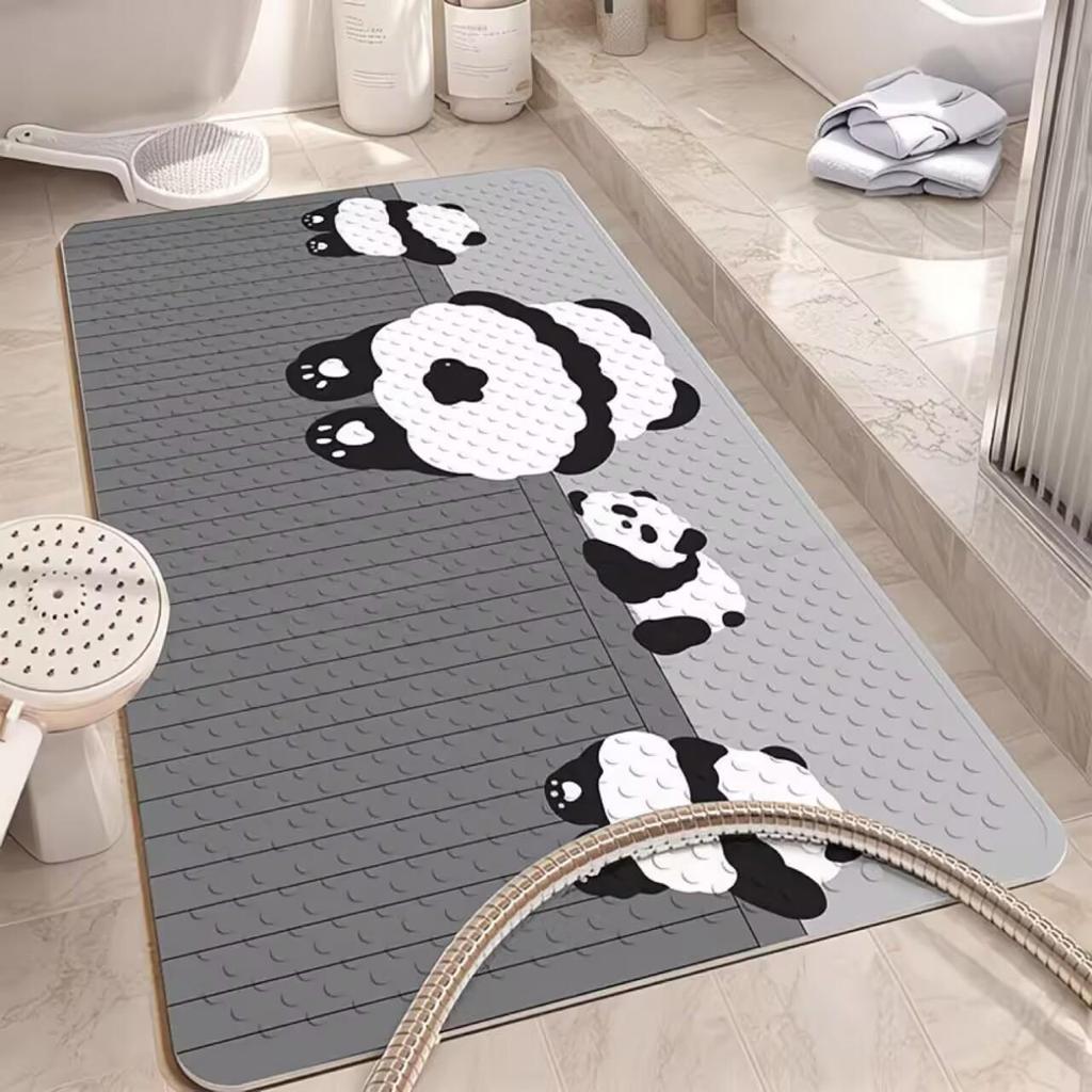 Non-Slip Cartoon Bathroom Mat - Waterproof Bath, Shower, & Toilet Floor Pad