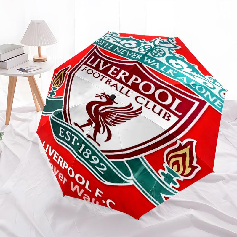 1pc L-Liverpool Umbrella, Sun Protection, And UV Shielding. It Has Eight Sturdy Ribs for Outdoor Use And Perfect As a Holiday Gift