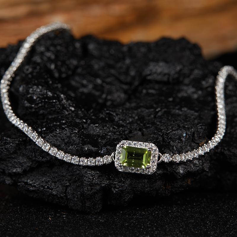 S925 Sterling Silver Natural Colored Treasure, Sugar Cube Stud Earrings, Ear Jewelry Gifts, Light Luxury, Elegant Niche Temperament, High-End Earrings