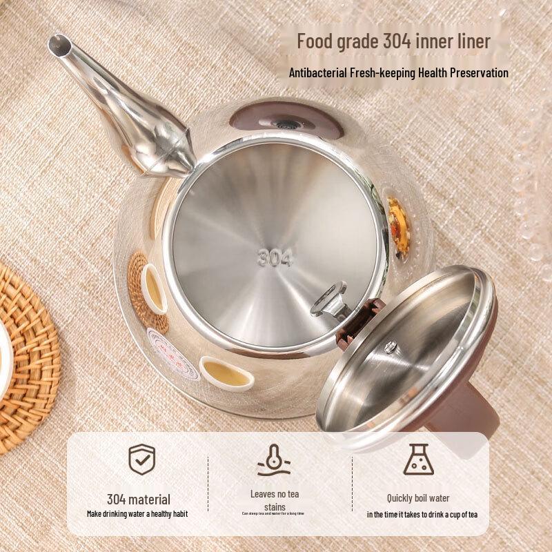 Shangqi Long Spout 304 Stainless Steel Electric Kettle