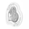 Silver Picture for a Girl, a Souvenir for Communion from Godmother, Heart 6746, 11 X 10