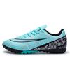 Football shoes men's low-top blue and white porcelain spikes youth professional training sneakers foreign trade explosion large size sports shoes