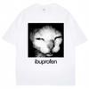 Fashion Funny Ibuprofen Cat Meme Graphic T Shirt Unisex Women Humor Fashion T Shirts Oversized Cotton Casual Streetwear Tshirts