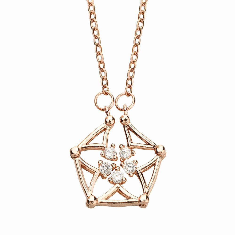 

And Unique Dazzling Titanium Steel Star Necklace With Geometric Design Women For