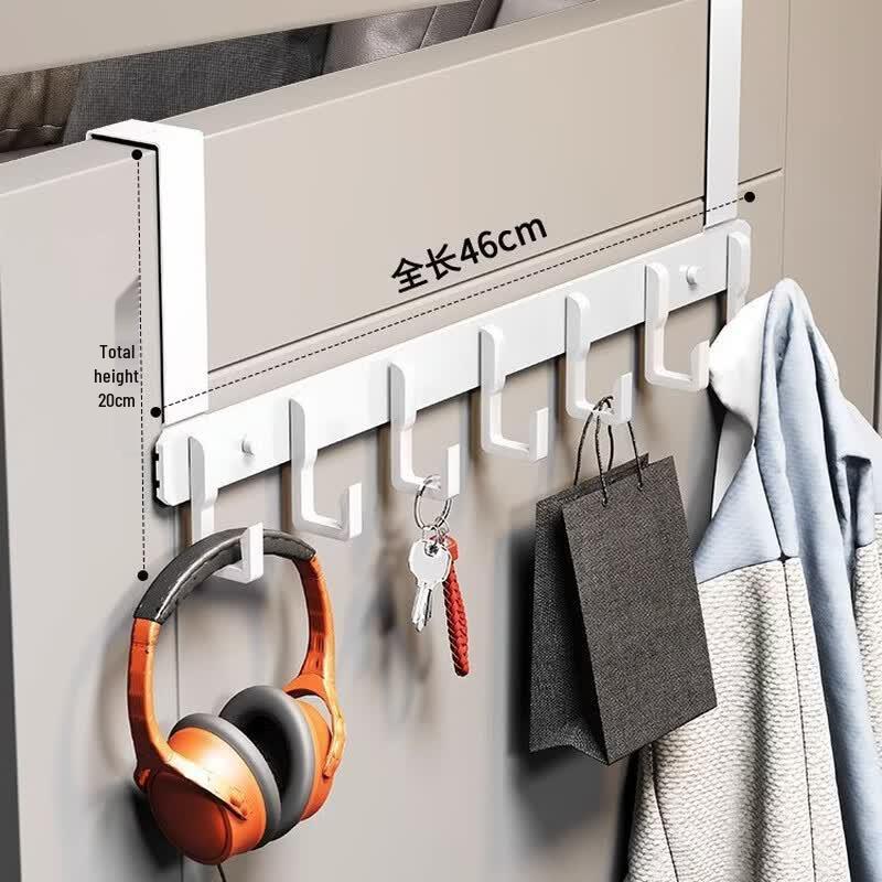 Space Aluminum Over-the-Door Hook Rack