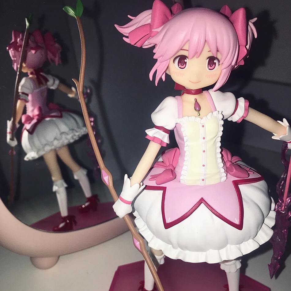 18CM Puella Magi Madoka Magica Kaname Madoka PVC Anime Actionfigur - Sammlermodell Spielzeug Geschenk Anime Cartoon Charakter