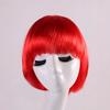 Parrucca Corta Sintetica BOB Completa Multicolore Cosplay Festa di Halloween Capelli Corti Parrucche Monocolore