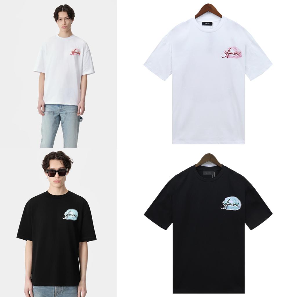 2213 Amiri 2025 Sommer Neue Herren- und Damenmode Lose Hochwertige Baumwolle Plus Size T-Shirt Paar T-Shirt