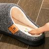 Winter Slippers Men Knitted TPR Sole Warm House Shoes Memory Foam Soft Designer Living Room Non Slip