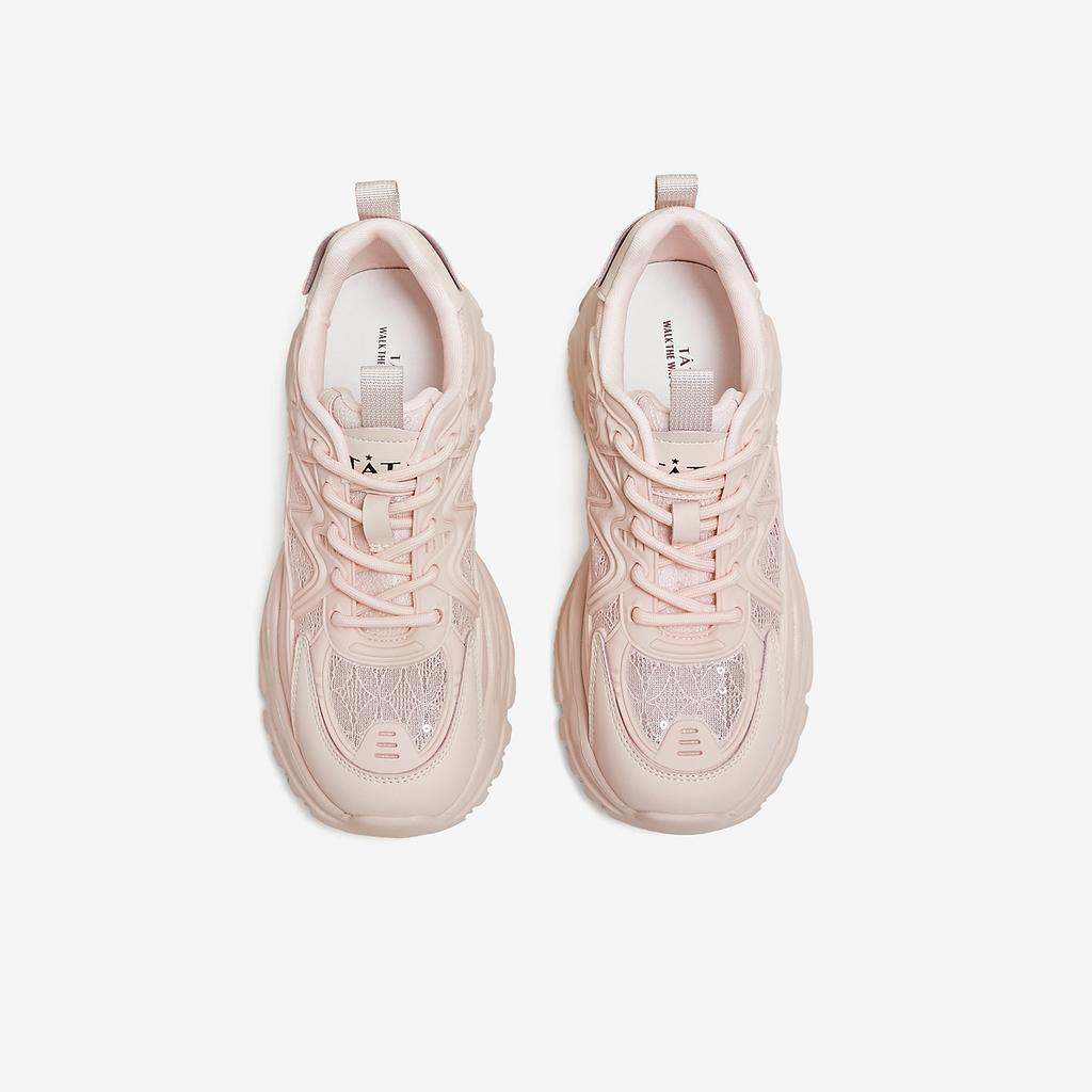 TATA/He She 2025 Fashion Leisure Versatile Female Dad Shoes
