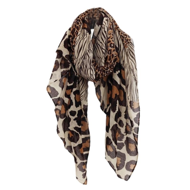 

Unique Leopard Pattern Hair Scarf Breathable And Comfortable Polyester Winter Scarves Shawl Wrap For Various Occasion