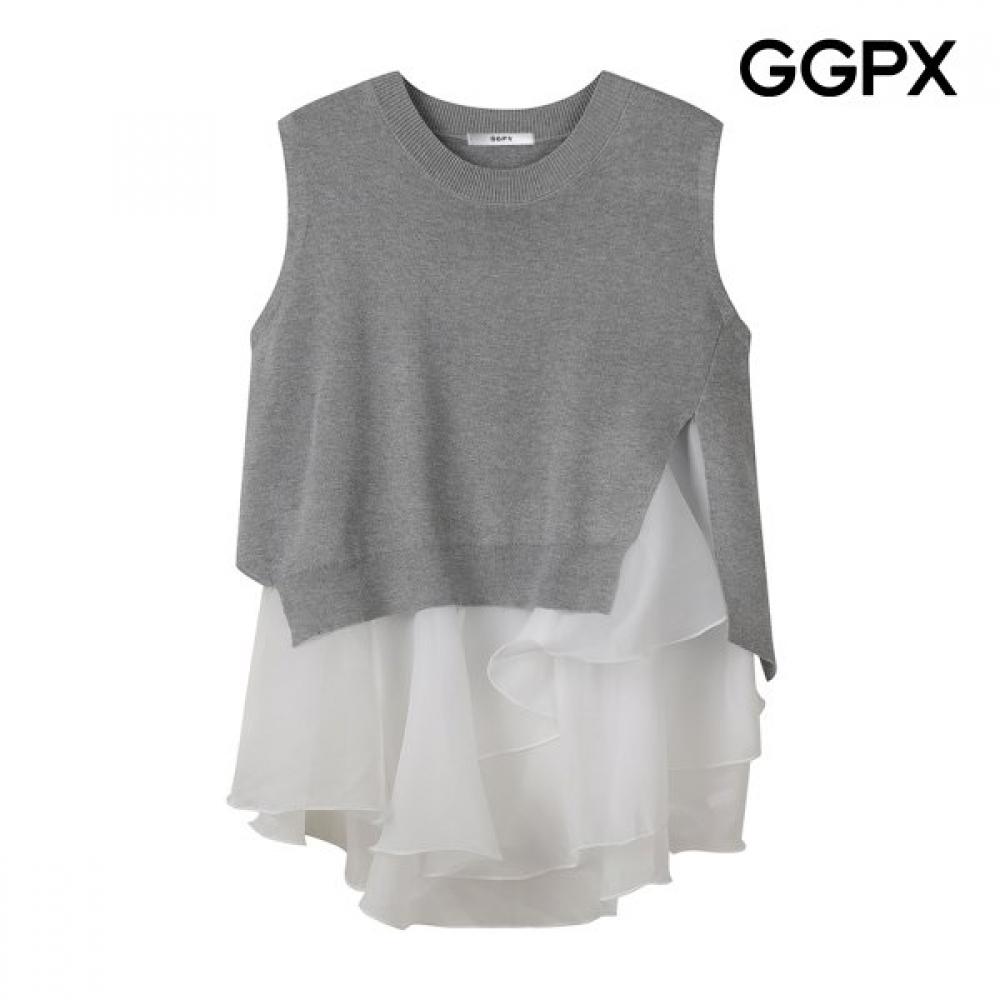 Ggpx New York Cang Cang Bustier Set Knit Vest Gq6vt001f blacks/F