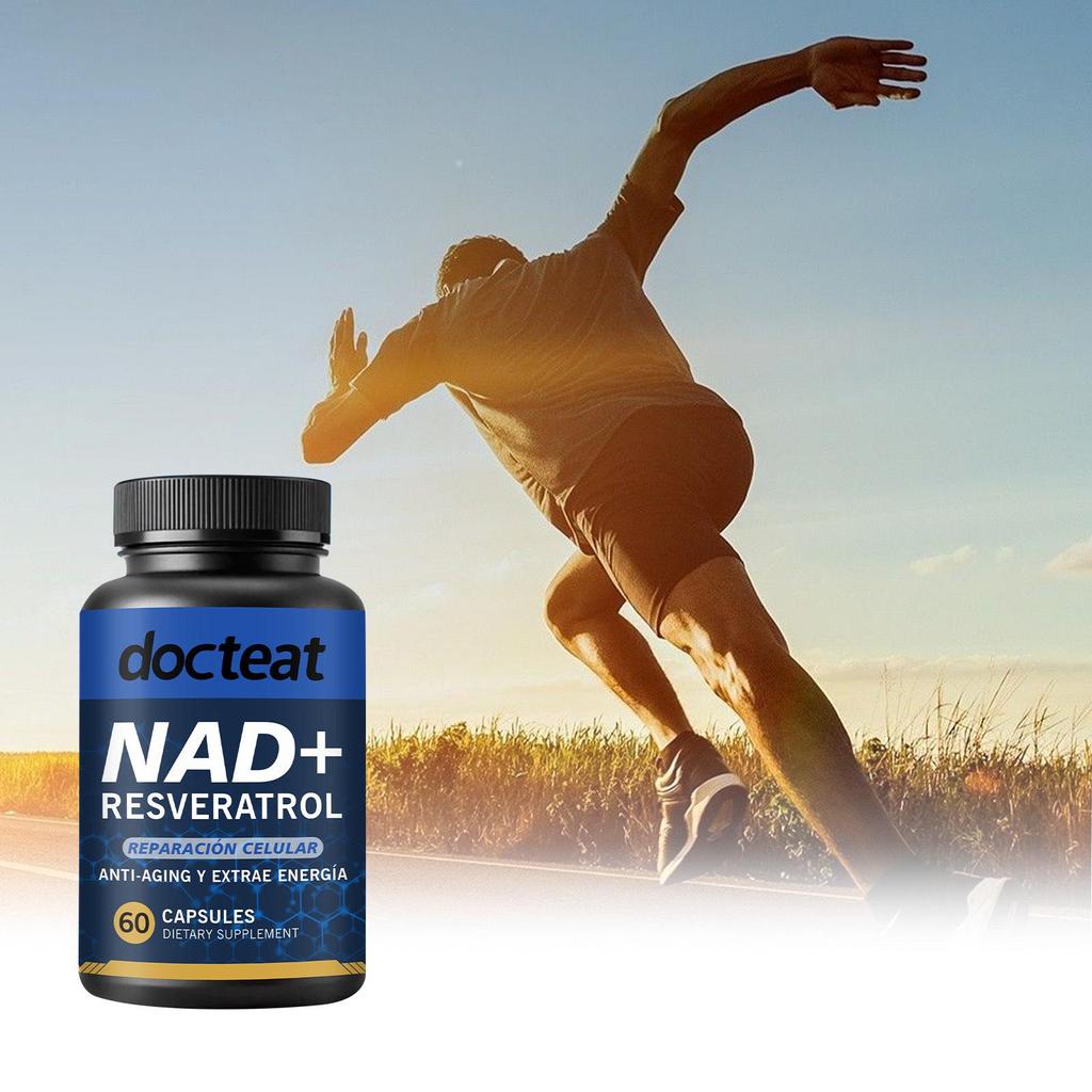 Docteat NAD+ Kapseln: Steigern Sie Kraft & Ausdauer mit NAD+-Vorläufern.