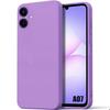 Coque de Protection - BOOLING - Samsung Galaxy A07 - Silicone Liquide Souple Slim Léger - Violet