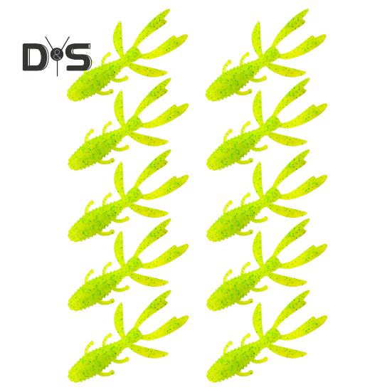 

10 шт. мягкая приманка в виде креветок, реалистичная на вид, яркий цвет, обтекаемая форма, искусственная приманка в виде креветок, рыболовные снасти10[cs A