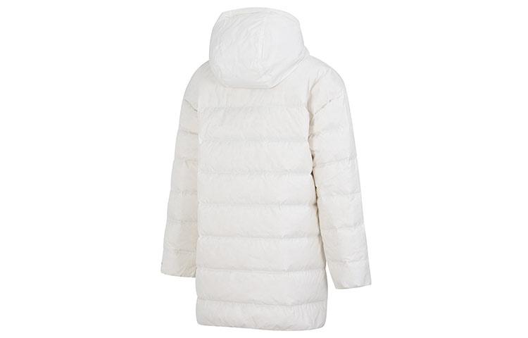 Nike Down Jackets Women's White Hooded Moderate Quilted Down Jacket DQ6874-133