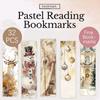32pcs, Golden Christmas Bookmark, Back to School Season, Retro Festival, Teacher's Day, Suitable for Readers and Birthday Gifts.
