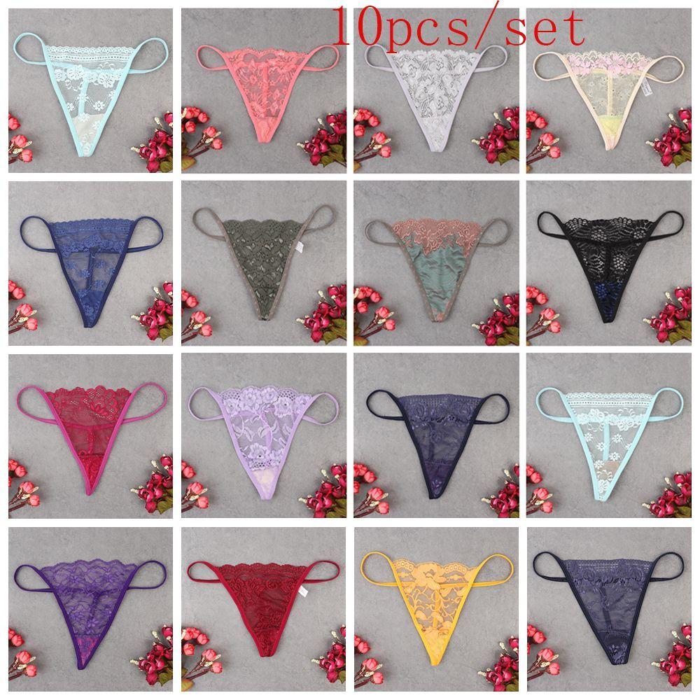 Random Women's Fashion Underpants Seamless Sexy Lingerie G-String Low Waist Briefs Lace Panties