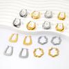 European Luxury 18K Gold-Plated Titanium Steel Earrings
