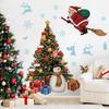 Whimsical Christmas Wall Stickers for Bedroom Living Room Entrance Hall Home Decoration Wall Decal Removable PVC