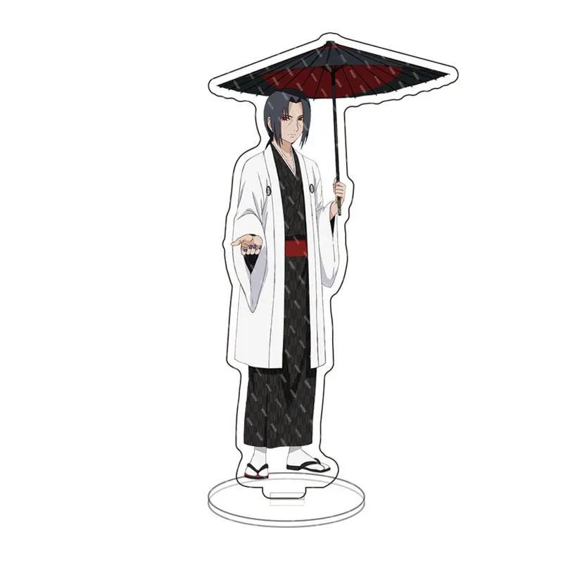 Japan Naruto Acrylic Stand Shippuden Uchiha Sasuke Sakura Desktop Decoration Doll anime figure character Xmas present 15cm